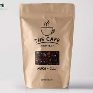 In Túi Zip Giấy Kraft Cửa Sổ