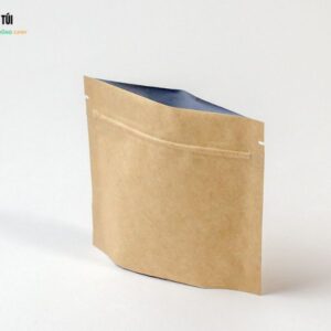 In Túi Zip Giấy Kraft Cửa Sổ