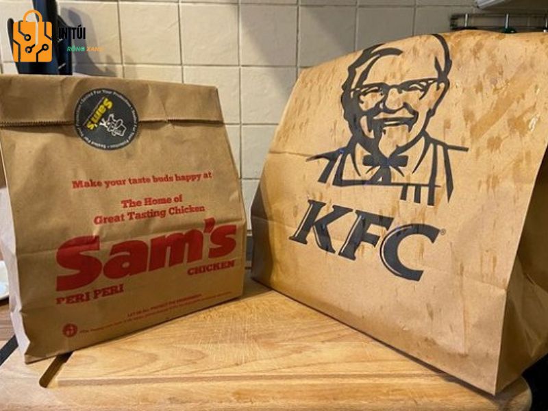 Túi giấy đựng gà rán
