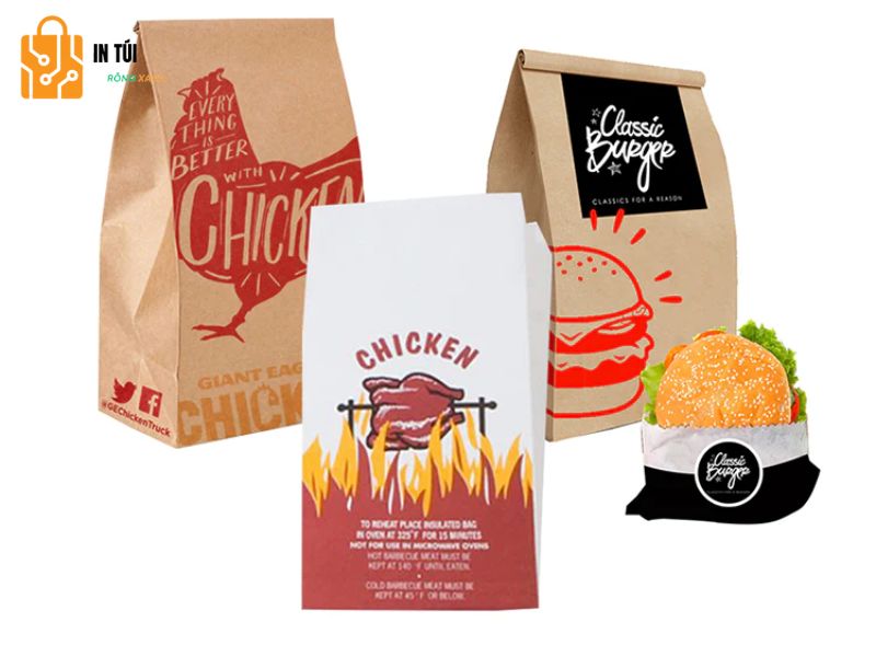 Mẫu túi đựng gà rán số 3